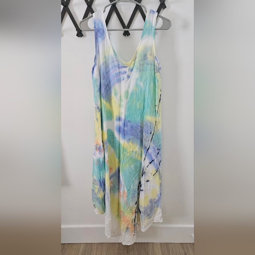 Hand Painted Sun Dress - Picture 3 of 8